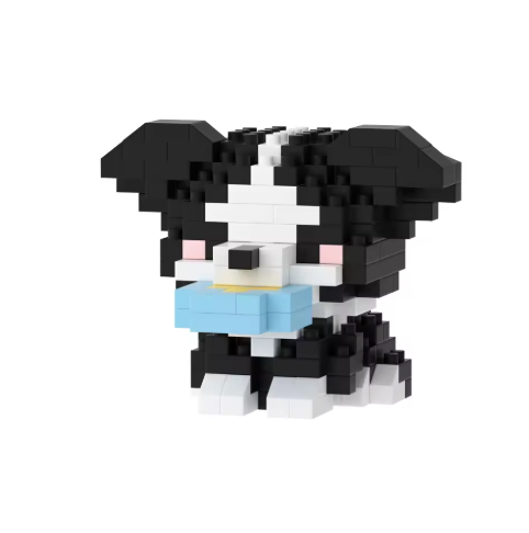 Mini Cute Pet Dog Building Block Kit - 90-Piece Cartoon Animal Educational Toy for Kids and Adults