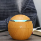 USB Ultrasonic Cool Mist Sprayer Aroma Diffuser Mini Wood Grain Humidifier for Household Use