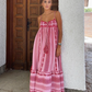 Elegant A-Line White Maxi Dress for Women with Romantic Details - Perfect Long Dress for Summer Occasions-2