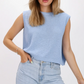 Boxy Knit Women's Top in Soft Yellow - Comfortable Going Out Top for Summer Events-6