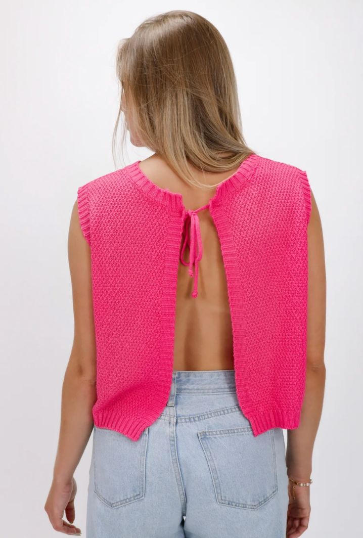 Boxy Knit Women's Top in Soft Yellow - Comfortable Going Out Top for Summer Events-5