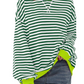 Women's Oversized Sweatshirt - Boxy Striped Cotton Casual