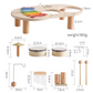 Educational Baby Toys Wooden Xylophone Bells - Montessori Music Table for Newborn Birthday Gifts