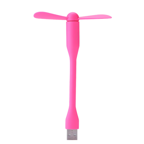 USB Compact Fan Flexible Bendable Mini Fan for Laptop PC, Travel-Friendly Hand Cooling Gadget for Summer