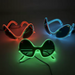 LED Neon Glasses - Glow Sunglasses for Parties, EL Wire Neon Glasses for Kids & Adults