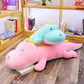 80CM Cute Dinosaur Plush Toy - Plush Cartoon Pillow for Kids