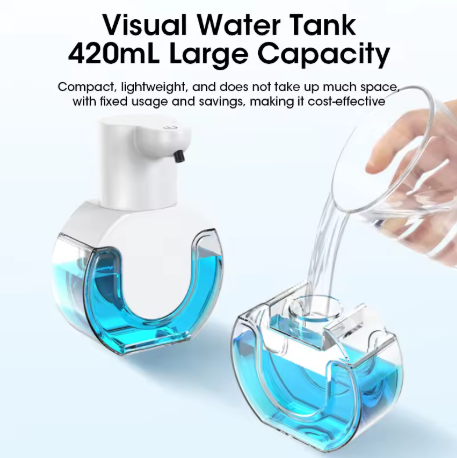 Soap Smart Dispenser 420ml Touchless Motion Sensor Wall-Mounted Liquid Foam Device