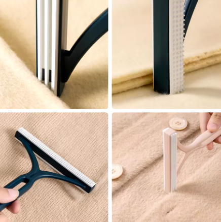 Travel-Friendly Lint Remover Brush for Pet Hair - Hand-Operated Fuzz Fabric Shaver Device for Clothes and Sofa Cleaning
