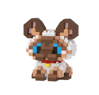 Mini Cute Pet Cat Building Block Kit - Educational Toy for Kids and Adults, City Cartoon Animal Design