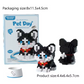 Mini Cute Pet Dog Building Block Kit - 90-Piece Cartoon Animal Educational Toy for Kids and Adults