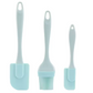 3Pcs Non-Stick Silicone Spatula Kit for Baking, PP Handle, Kitchen Device