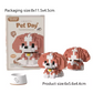 Mini Cute Pet Dog Building Block Kit - 90-Piece Cartoon Animal Educational Toy for Kids and Adults
