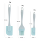 3Pcs Non-Stick Silicone Spatula Kit for Baking, PP Handle, Kitchen Device