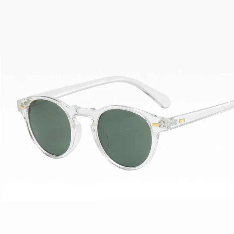 Round 2025 Cat Eye Sunglasses Men Women Vintage Driving Shades Fashion Retro Oculos De Sol