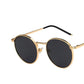 Glasses Fashion Fishing Metal Frame Round Sun Shades for Women and Men Eyewear - UV Protection