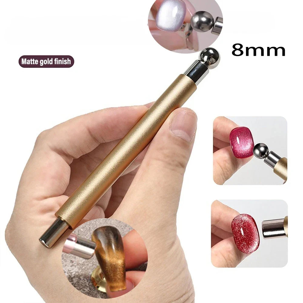 Cat2026 Edition Eye Nail Magnet Double Headed Magnetic Pen Device For Precise Nail Art Design TikTok Viral Fall