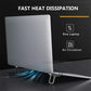 Ultra-Thin Travel-Friendly Laptop Stand with Mini Legs & Cooling Support for Macbook - Flexible Bracket