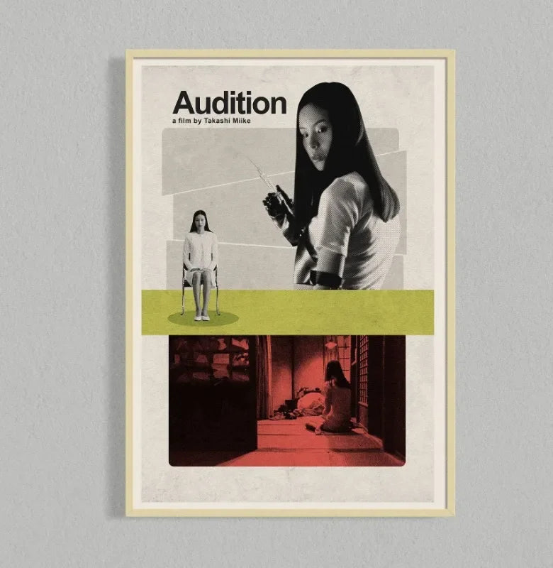 Movie Retro Poster Canvas Collage Mid Century Wall Art
