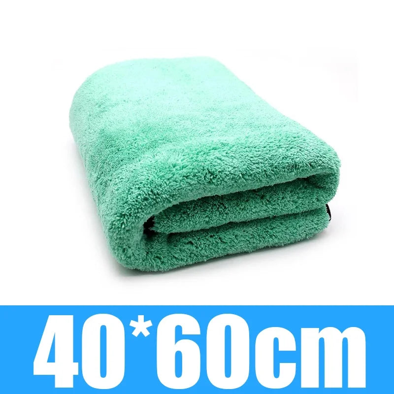Microfiber2025 Edition Car Towel 38x38cm Deluxe Coral Fleece Ultra Absorbent Drying Cloth for Car Detailing TikTok Viral Fall