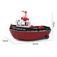 Powerful Dual Motor RC Tugboat Model - 1:72 Motor-Driven Remote Control Boat for Boys, Cordless Fun