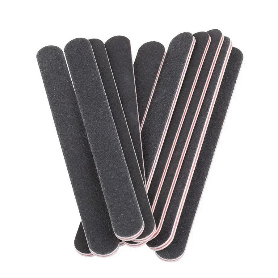 Nail Files 5 Piece Emery Board Kit Back to School 2026 Sandpaper Nail File Kit DIY Manicure