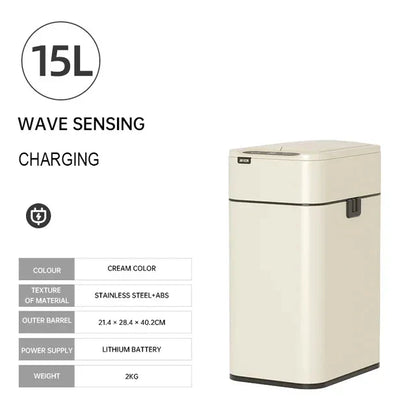 Can Trash 20L Stainless Steel Sensor Kitchen Bin Hands Free