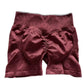 women's Stretchy seamless yoga shorts - high-waist hip-lifting, nylon blend, for gym and running
