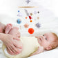Rocket Wooden Crib Mobile Newborn Sensory Toys Soothing