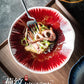 Ceramic Japanese Noodle Bowl Lotus Pattern Salad Bowl