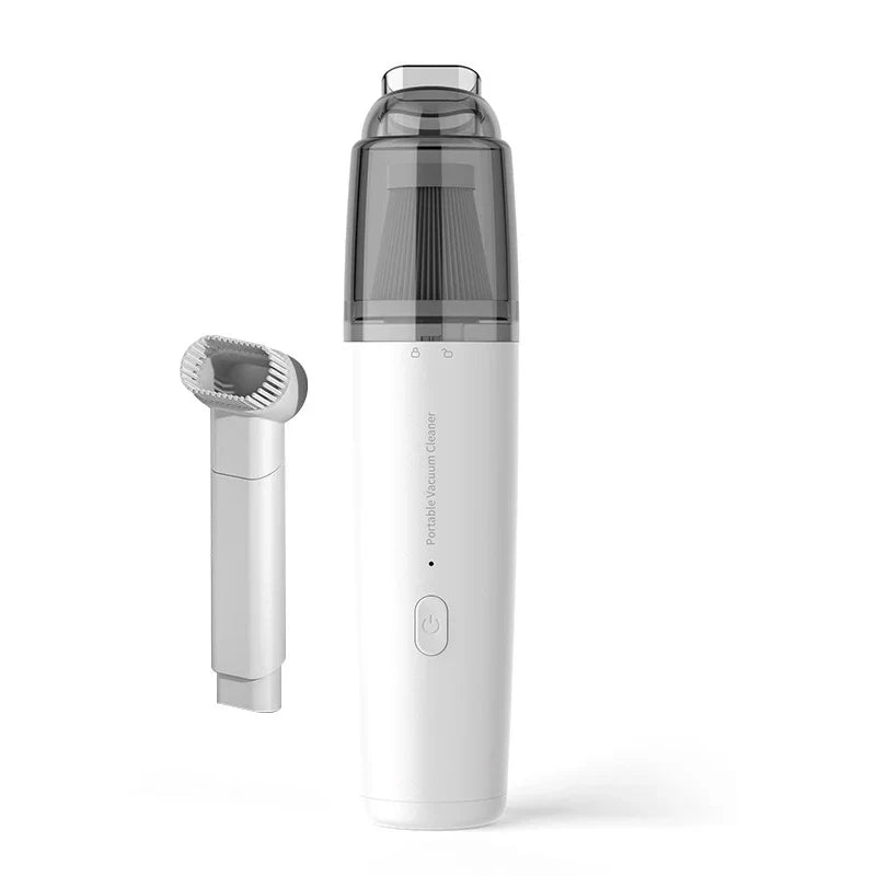 Battery-Powered Hand-Held Car Vacuum Cleaner - Cordless Travel-Friendly Dust Removal for Household Cleaning