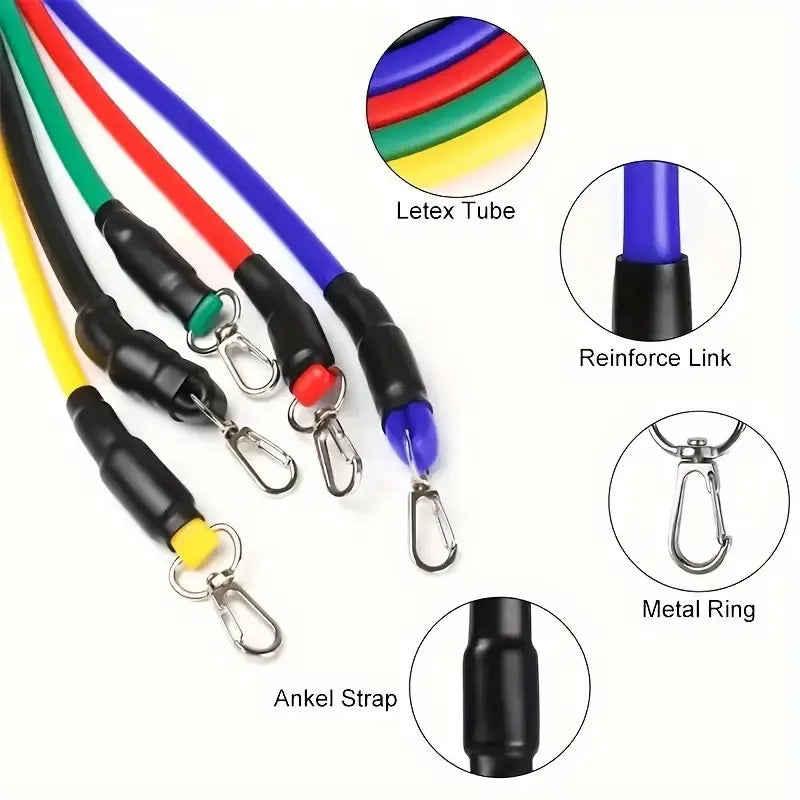 Light Fitness Equipment - Travel-Friendly Resistance Bands for Exercise, Bodybuilding & Weight Loss