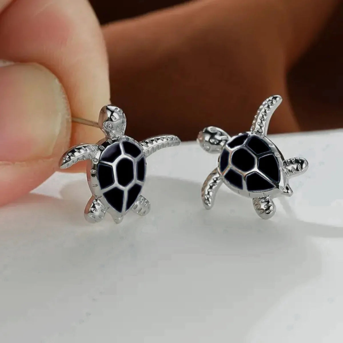 Turtle Sea Stud Earrings Cute Animal Jewelry Trend 2026 Summer Accessory Gift Idea For Ocean Lovers