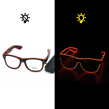 Glasses Led Neon Party Flashing Glasses - Glow Sunglasses for Festivals, Bar, Nightclub, Novelty Gift, Bright Light Supplies