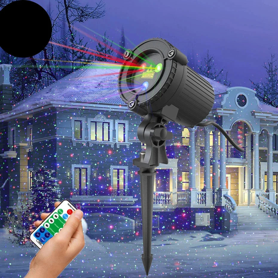 Christmas Laser Light Projector Water-Resistant Outdoor Garden