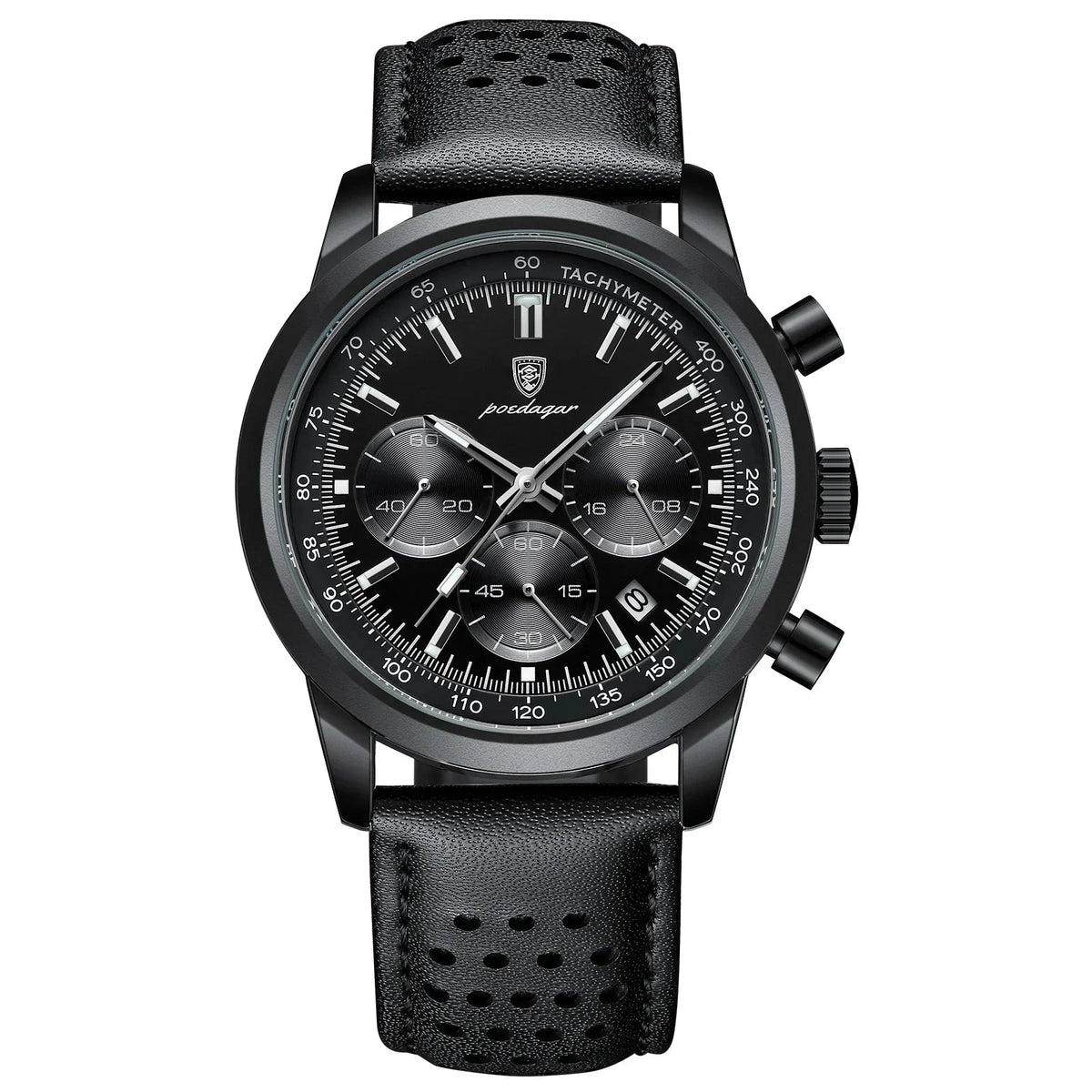 Quartz2025 Edition Watch Leather Chronograph Military Style