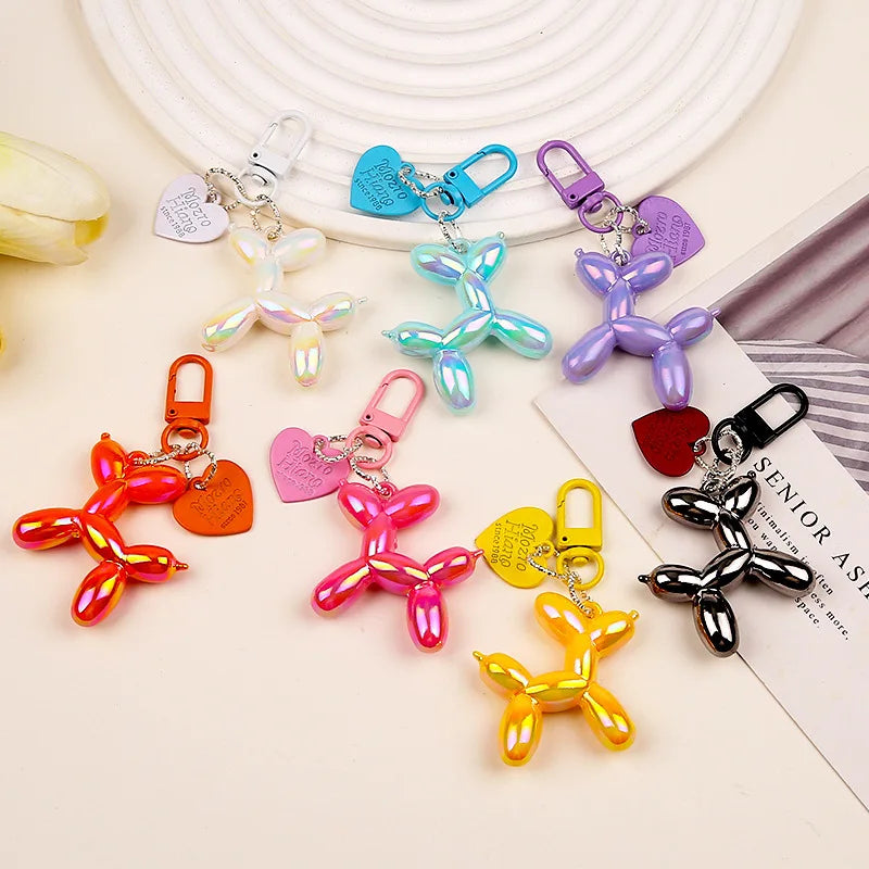 Dog Balloon Keychain Resin Cute Bag Pendant Fall 2025 Gift