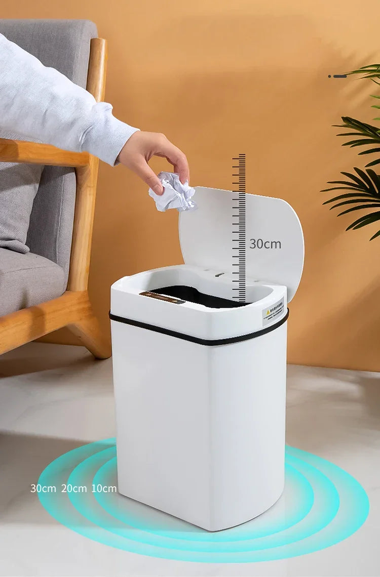 Sensor Smart Trash Can Rectangular Kitchen Bathroom