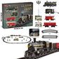Retro Timeless Motor-Driven Train Kit for Kids - Long Track Steam Engine Toy with Lights and Sounds, Great New Year Gift