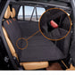 Water-Resistant Pet Car Seat Cover - Anti-Slip Scratch-Proof Hammock Back Seat Protector for Dogs