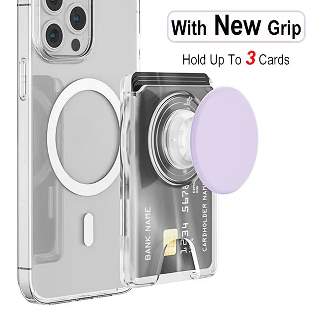 Magnetic2026 Edition Wallet With Expanding Grip For Phones Universal Card Holder Case Anti Scratch And Dustproof Back To School