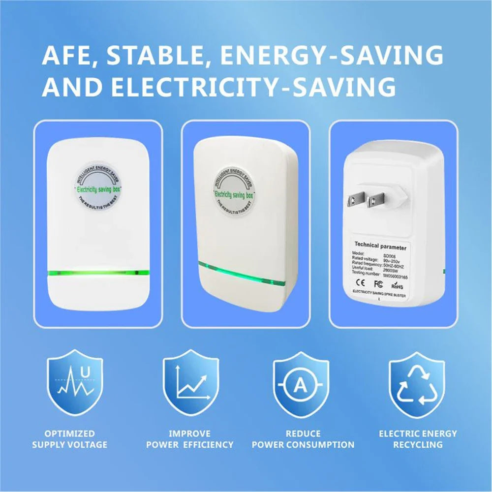 Power2026 Edition Saver Box Energy Saving Device 90V-250V Voltage Stabilizer for Household and Office Fall