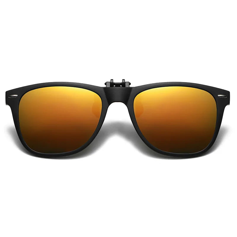 Polarized Photochromic UV Anti-Glare Driving Goggles, Vintage Square Style, Fall 2025 Safe Driving – Night Vision Clip-On Sunglasses