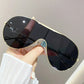 One-Piece Metal Sunglasses - Large-Frame Sports Goggles for Cycling, Men and Women