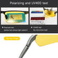 Vision Night Glasses Aluminum Alloy Frame Polarized Sunglasses Day Night Driving UV400 Yellow Lenses Fall 2025 Gift