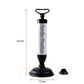 Toilet Plunger High Pressure Pump With Dual Suction Cups - Bathroom Drain Opener, Pipeline Dredge Device