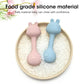 Rabbit Silicone Teether Rattle Newborn Sensory Toys