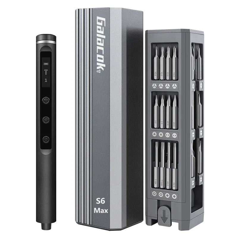 Accurate Motor-Driven Screwdriver Kit - 5 Torque Settings, Magnetic Bits, Household Tools for Electronics Repair