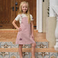Plush Unisex Kids' Clothing - Patchwork Pinstripe Summer Outfit, Cotton-Polyester, Casual Family Wear