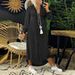 Jeans Shirt Dress Women Long Elegant Splice Dress with Turn Down Collar Summer Fashion