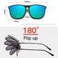 Polarized Photochromic UV Anti-Glare Driving Goggles, Vintage Square Style, Fall 2025 Safe Driving – Night Vision Clip-On Sunglasses